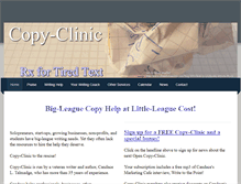 Tablet Screenshot of copy-clinic.com